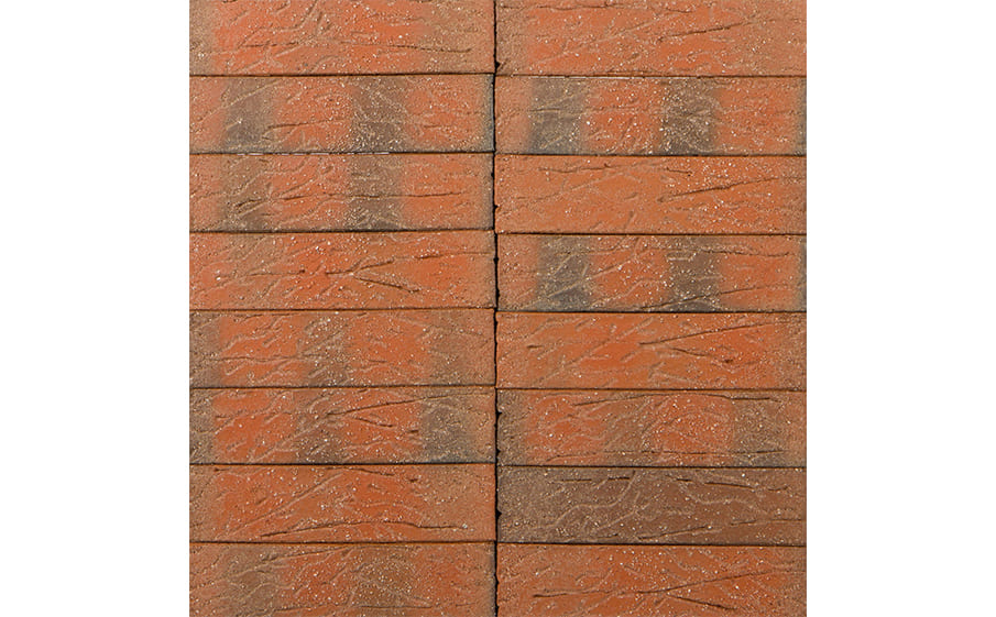 Кирпич клинкерный Terca Red Flame с песком, 250*65*65 мм