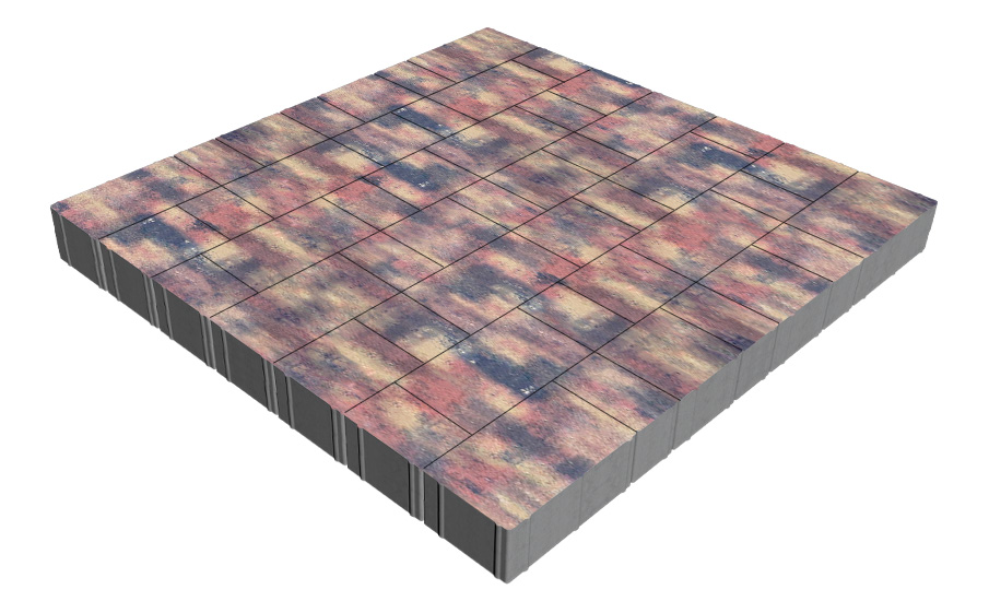 Плитка тротуарная SteinRus Новый город Рид В.8.Псм.8, гладкая, Оригон, толщина 80 мм