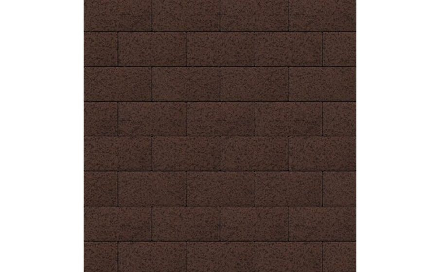 Плитка тротуарная SteinRus Прямоугольник Б.6.П.6 Native, коричневый, 200*100*60 мм