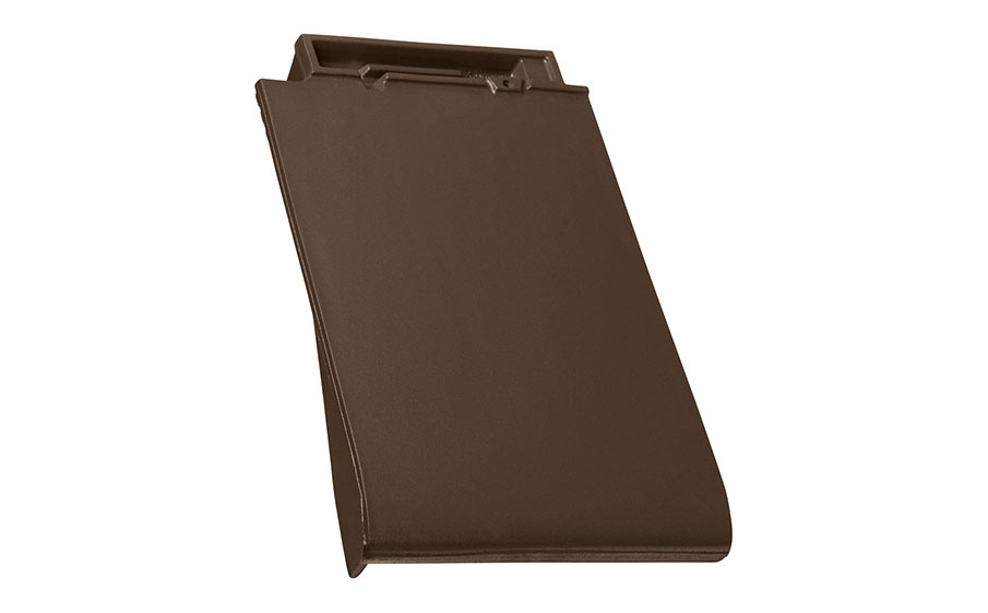 Керамическая черепица боковая левая TONDACH Figaro 11 (Planoton 11), Brown engobe
