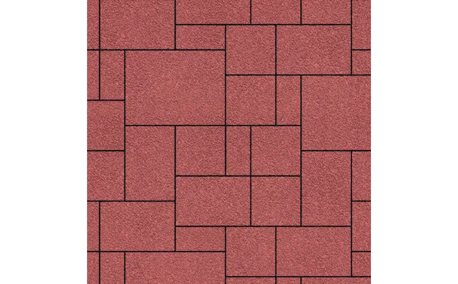 Плитка тротуарная SteinRus Инсбрук Альпен Б.7.Псм.6, Native, красный, толщина 60 мм