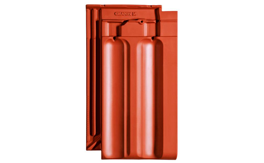 Керамическая черепица рядовая CREATON Ratio Hongeda Nuance медно-красный ангоб