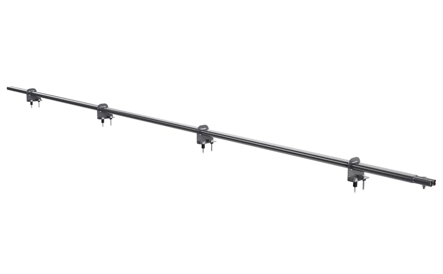 Снегозадержатель однотрубчатый Borge для кровли из металлочерепицы оцинкованный RAL 7024 matt, 1,5 м