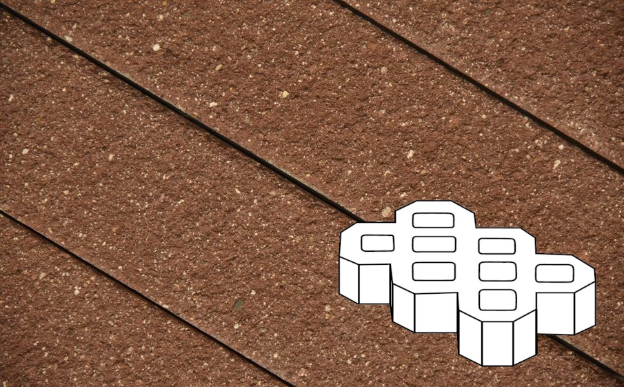 Плитка тротуарная Готика Premium Bronze, Экопарковка Б.6.ГР.10, №9, 600*400*100 мм