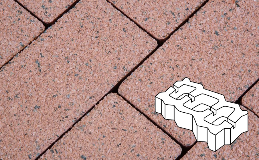 Плитка тротуарная Готика Premium Gold, Газонная решетка Б.4.ГР.8, №18, 450*225*80 мм