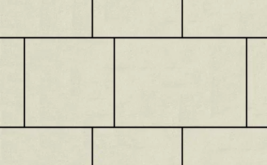 Плитка тротуарная SteinRus Инсбрук Ланс Б.5.Псм.6, гладкая, слоновая кость, толщина 60 мм