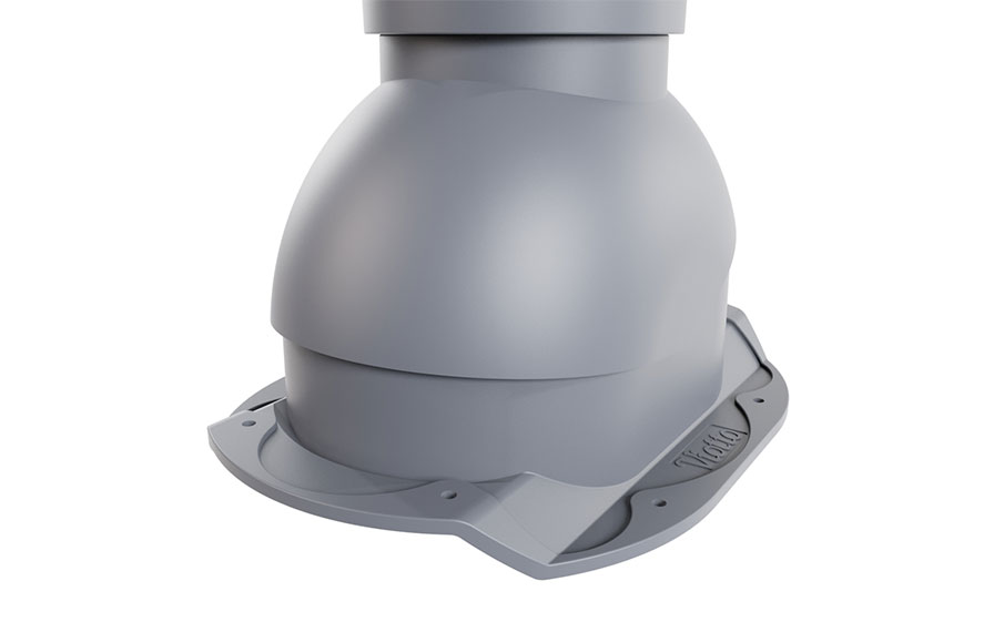 Роторная вентиляция Viotto для металлочерепицы Каскад d=110 мм утепленная, RAL 7024 графит