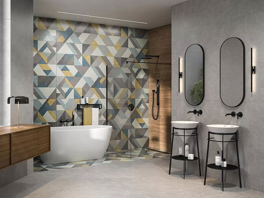 Керамогранит KERAMA MARAZZI Про Стоун серый светлый обрезной, 600*600*9 мм