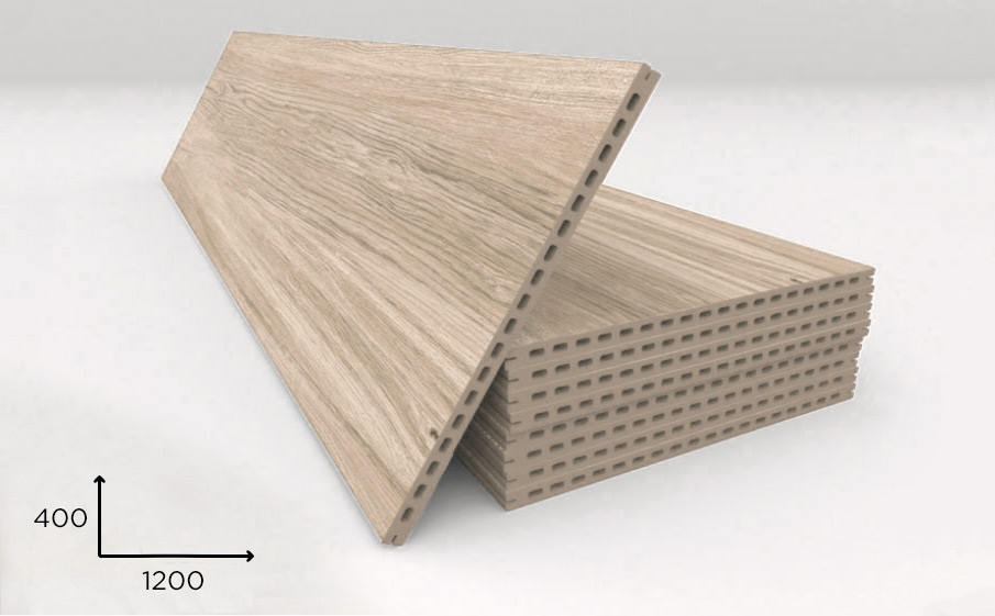 Керамогранитная плита Faveker GA20 для НФС, Ordesa Beige, 1200*400*20 мм