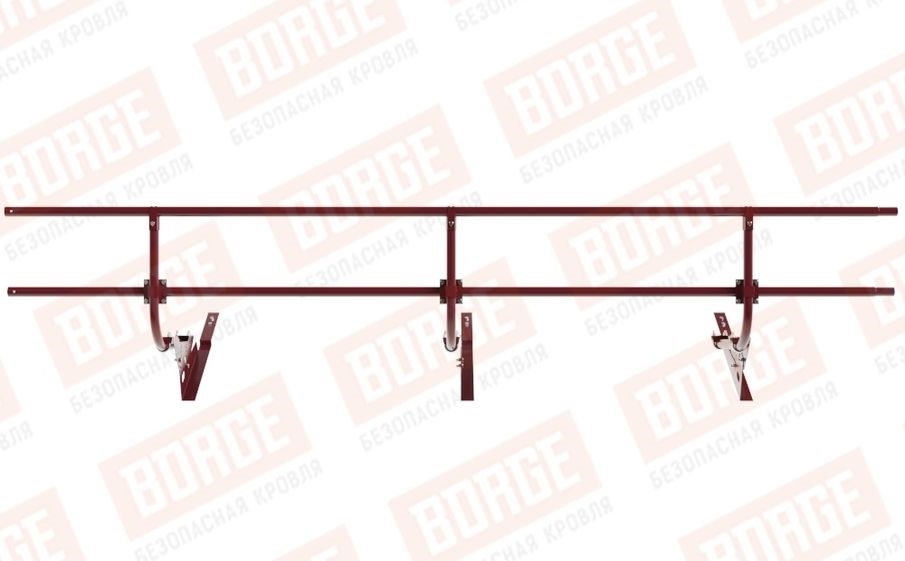 Кровельное ограждение Borge для кровли из композитной черепицы оцинкованное RAL 3005, 300*60 см