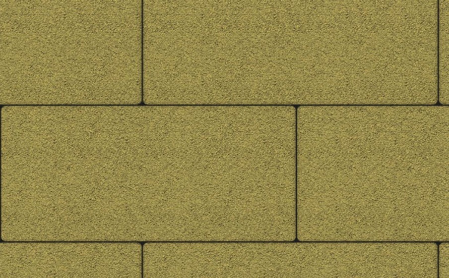 Плитка тротуарная Прямоугольник Б.5.П.6 Гранит желтый, 600*300*60 мм