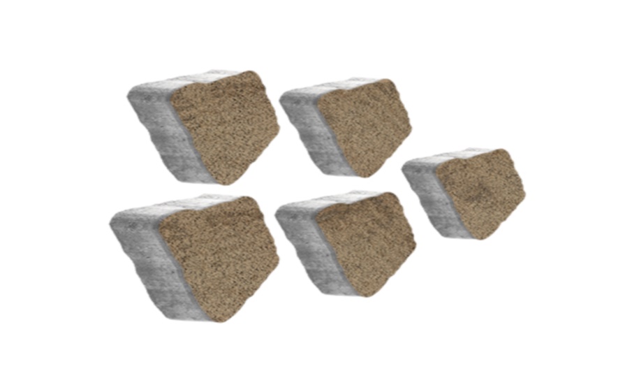 Плитка тротуарная Антик Б.3.А.6 листопад гранит старый замок, комплект 5 шт, толщина 60 мм