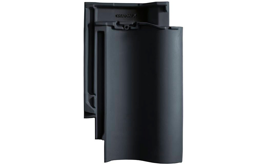 Керамическая черепица рядовая CREATON Sinfonie Nuance черный матовый ангоб