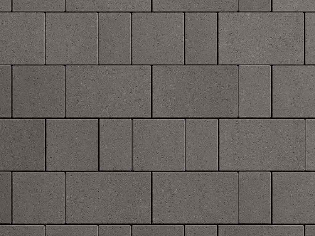 Плитка тротуарная Старый город Б.1.Фсм.8 стандарт гладкий черный, комплект 3 шт, толщина 80 мм