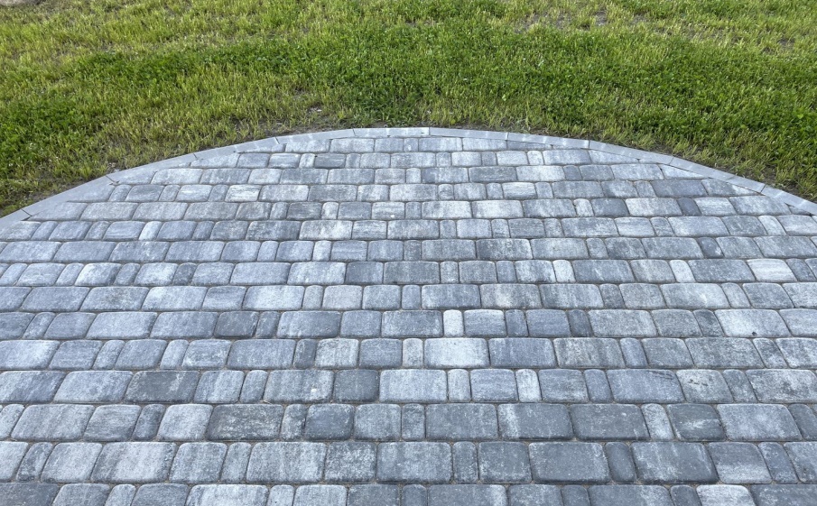 Плитка тротуарная Классико А.1.КО.4 листопад гладкий антрацит, комплект 2 шт, толщина 40 мм