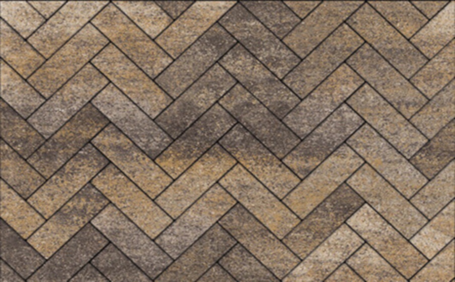 Плитка тротуарная Паркет Б.9.Псм.8 искусственный камень доломит, комплект 4 шт, толщина 80 мм