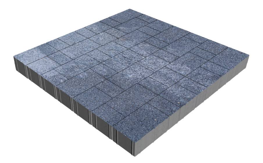 Плитка тротуарная SteinRus Новый город Рид В.8.Псм.8, Backwash, Байкал, толщина 80 мм