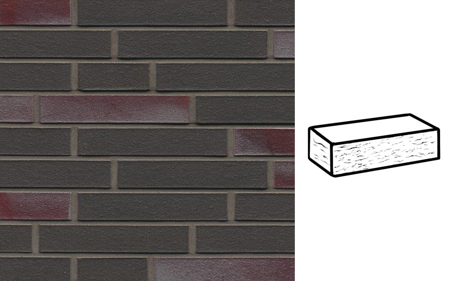 Кирпич клинкерный Muhr 22 Schiefer blau-bunt рустик, 290*90*52 мм