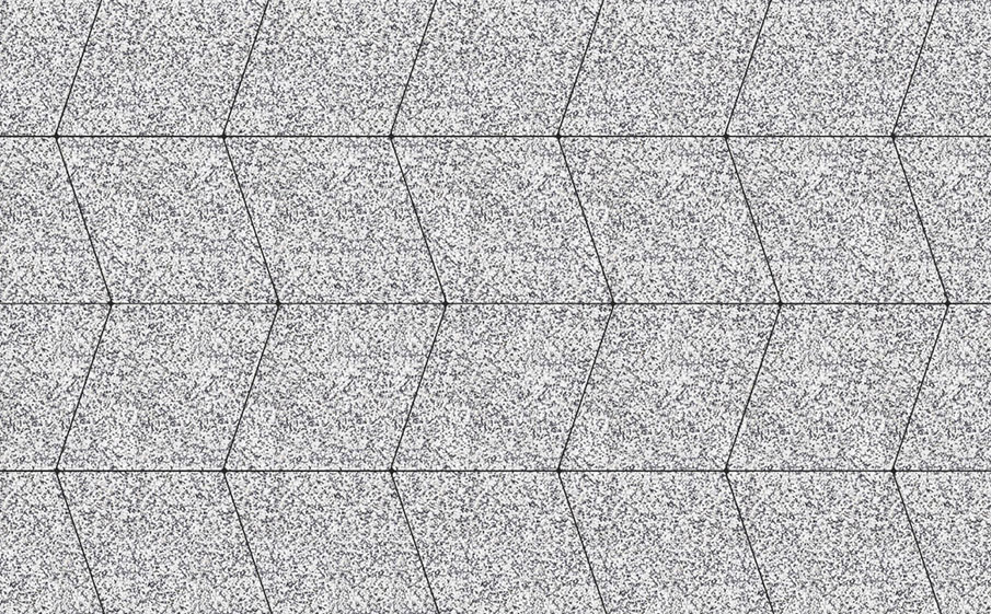 Плитка тротуарная Ромб Б.1.Р.8 стоунмикс белый с черным, 200*200*80 мм