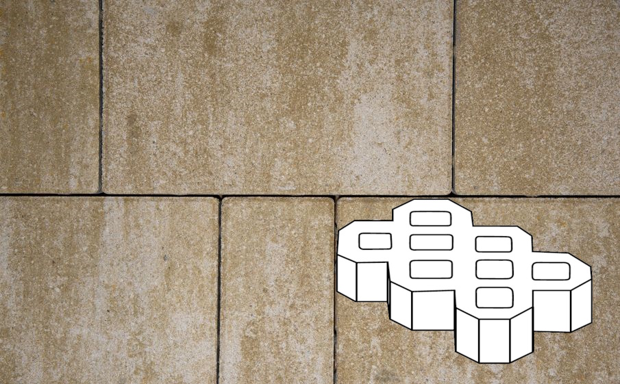 Плитка тротуарная Готика Natur, Экопарковка Б.6.ГР.10, Оливковый, 600*400*100 мм