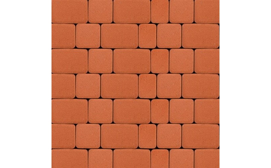 Плитка тротуарная SteinRus Инсбрук Альт А.1.Фсм.4, гладкая, оранжевый, толщина 40 мм