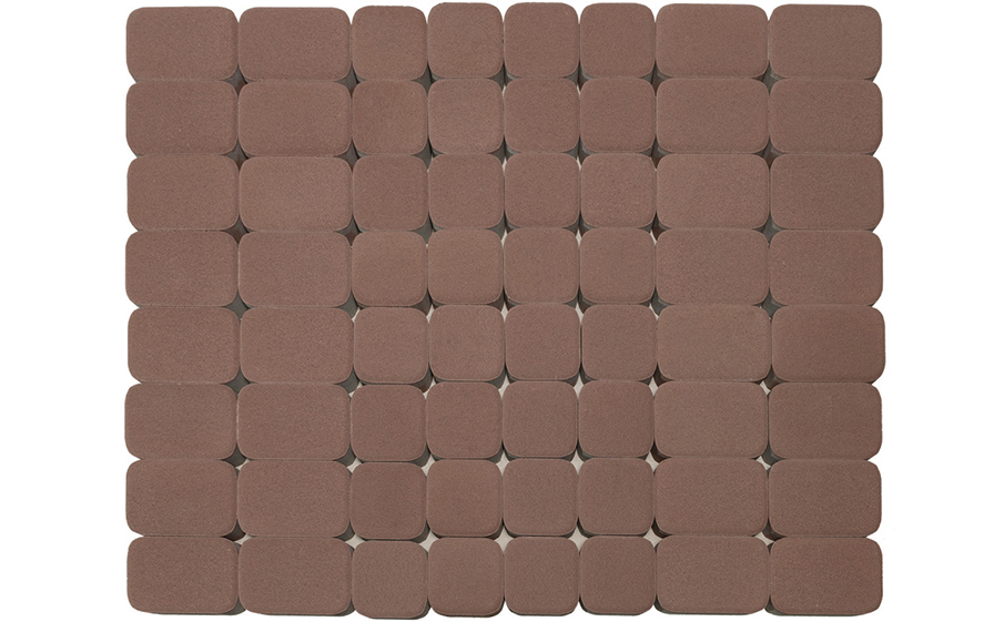 Плитка тротуарная BRAER Классико Дуо винный, 115/172*115*40 мм