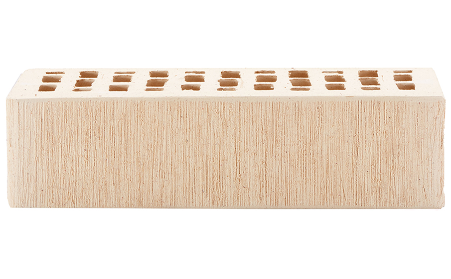 Кирпич облицовочный утолщенный ЛСР белый тростник M150 250*120*65 мм