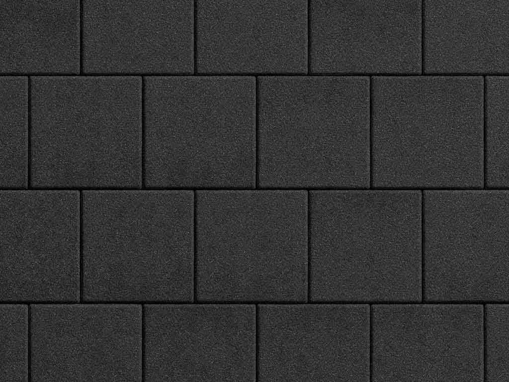 Плитка тротуарная Квадрат А.2.К.4, стоунмикс черный, 200*200*40 мм