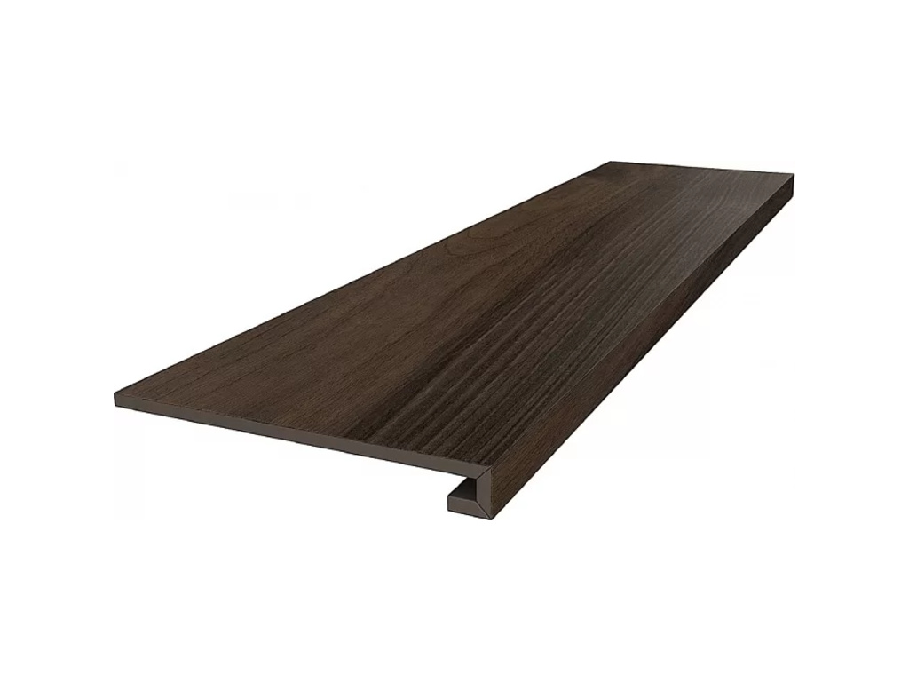 Ступень клееная KERAMA MARAZZI Про Вуд коричневый необрезная, 1195*330*9 мм