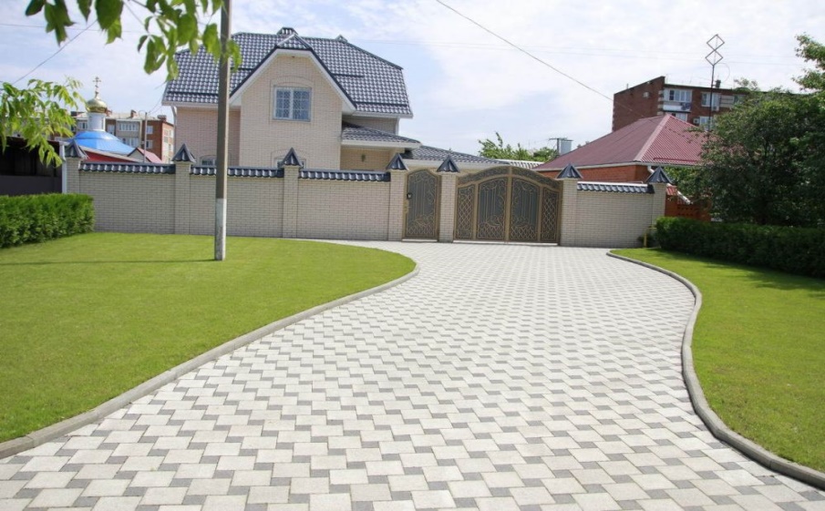 Плитка тротуарная Квадрат А.3.К.4 гранит+ серый с черным, 100*100*40 мм