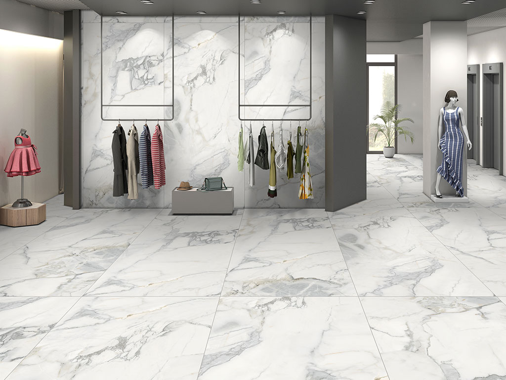 Керамогранит ENNFACE Pacific White SP Matt, 2800*1200*6 мм