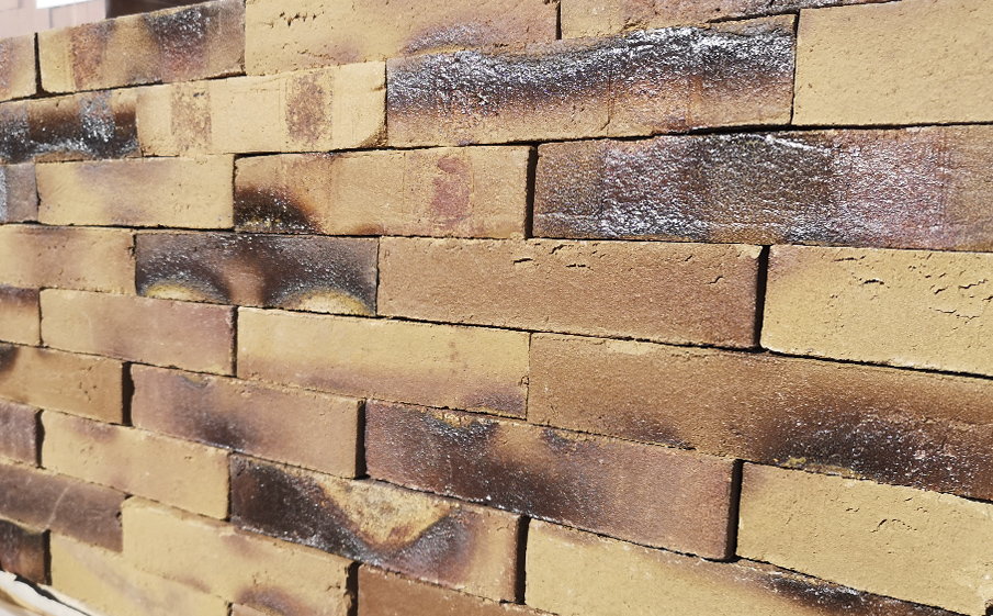 Кирпич клинкерный Muhr 34 KS Grau nuanciert Kohle Spezial Wasserstrich, 240*52*52 мм