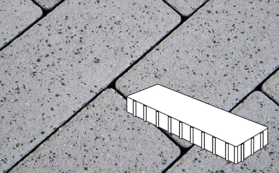 Плитка тротуарная Готика, Granite FERRO, Плита Б.3.П.10, Белла Уайт, 500*125*100 мм