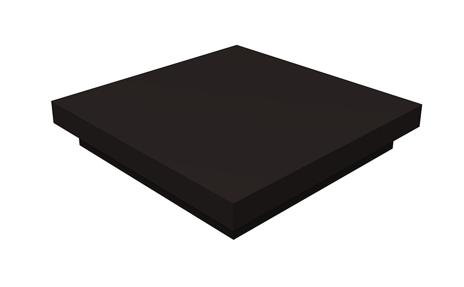 Колпак на столб Grand Line плоский 1040*520 мм 0,45 Drap с пленкой RAL 9005
