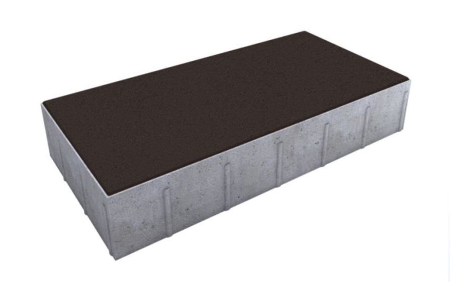 Плитка тротуарная Прямоугольник Б.5.П.6 стандарт гладкий коричневый, 600*300*60 мм