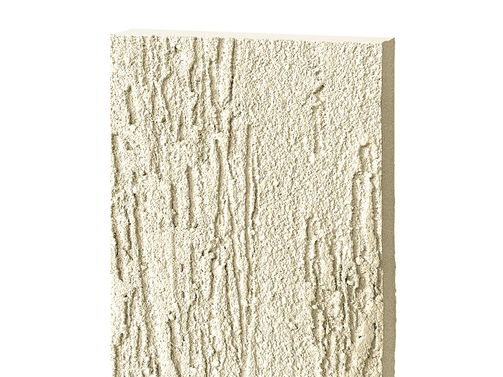 Фиброцементная панель БЕТЭКО Короед RAL 1015 (слоновая кость), 1570*1200*8 мм