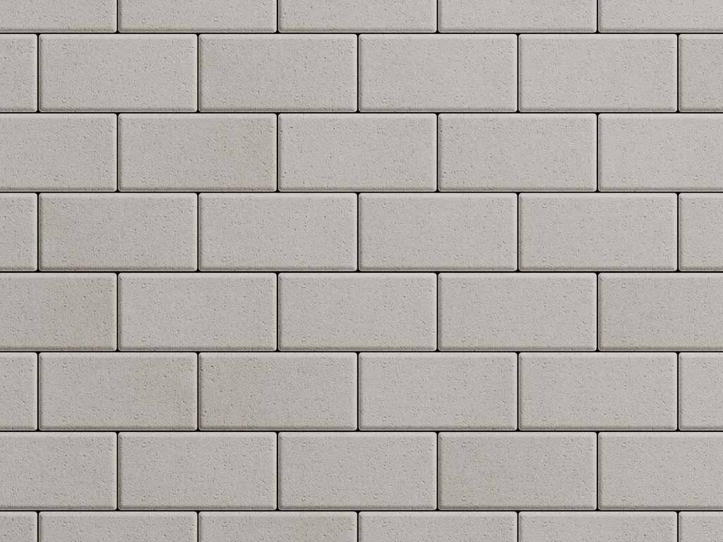 Плитка тротуарная Прямоугольник А.2.П.4 стандарт гладкий белый, 200*100*40 мм 