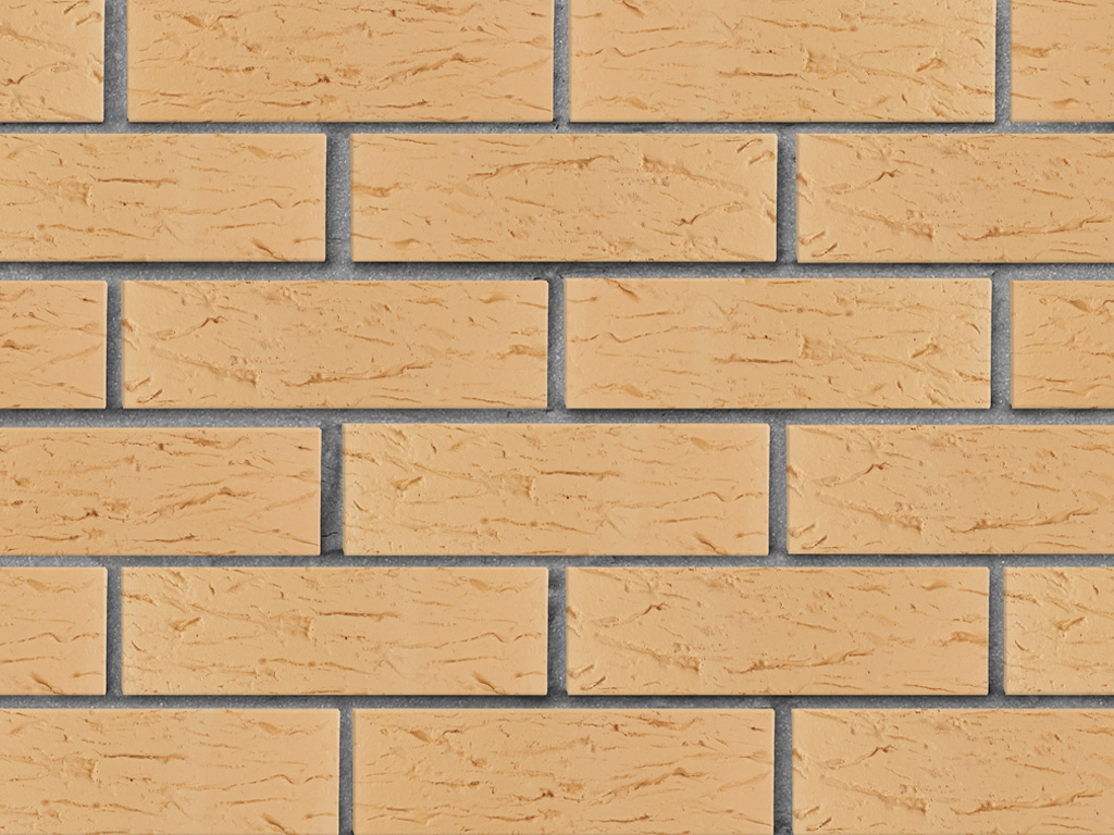 Кирпич облицовочный пустотелый ЛСР, пшеничный, рустик, 250*120*65 мм