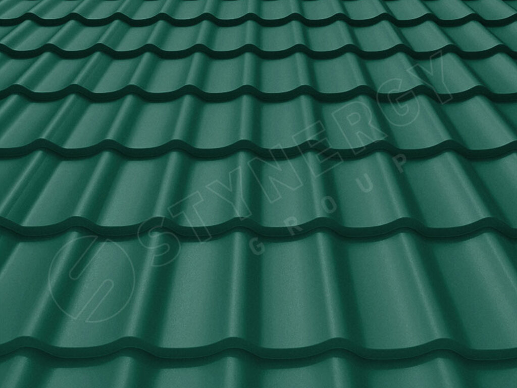 Металлочерепица Stynergy СМ Классик Rooftop Бархат RAL 6005
