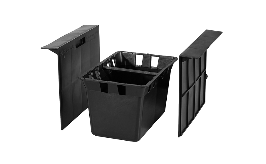 Система ливневой канализации (Дождеприемник для ливневой канализации AQUASTOK, 300*300*297 мм)