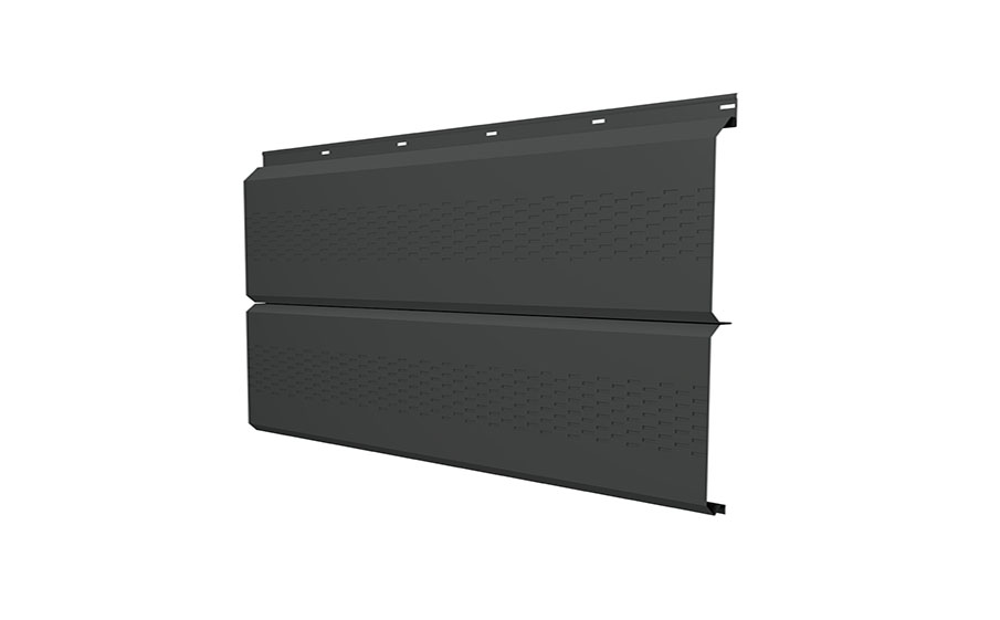 Софит Grand Line ЭкоБрус с перфорацией 0,345, 0,5 Velur X RAL 7016