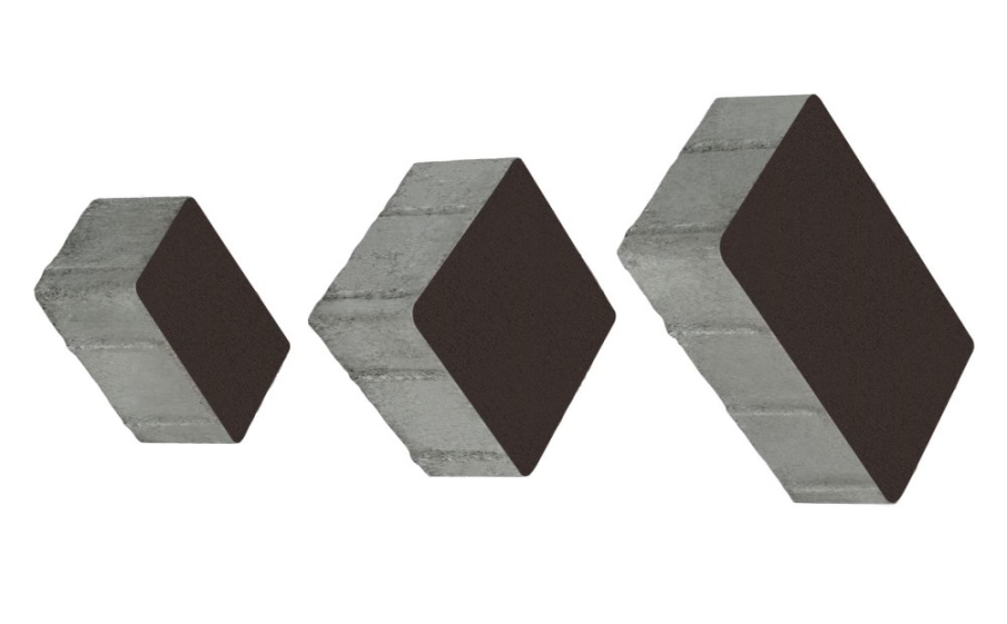 Плитка тротуарная Старый город Б.1.Фсм.8 стандарт гладкий коричневый, комплект 3 шт, толщина 80 мм