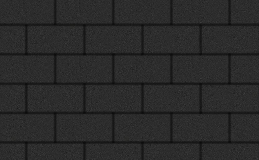 Плитка тротуарная Прямоугольник Б.2.П.8 стандарт гладкий черный, 200*100*80 мм