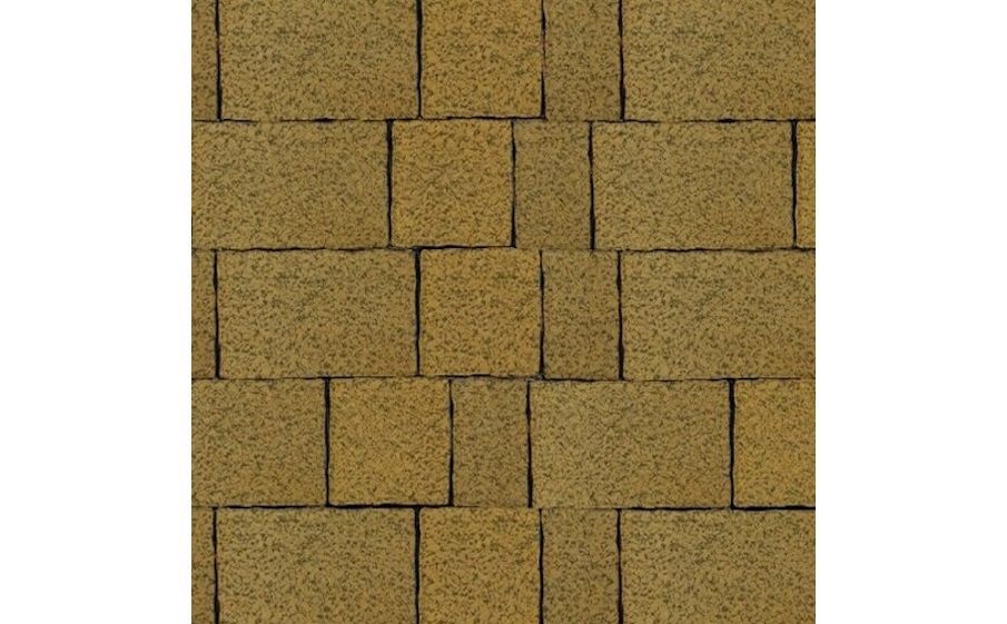 Плитка тротуарная SteinRus Старый город Б.2.Фсм.6, Native, желтый, толщина 60 мм