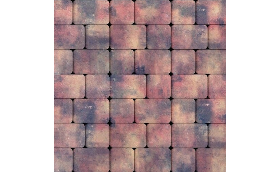 Плитка тротуарная SteinRus Инсбрук Альт Дуо А.3(С).Фсм.4, гладкая, ColorMix Оригон, толщина 40 мм