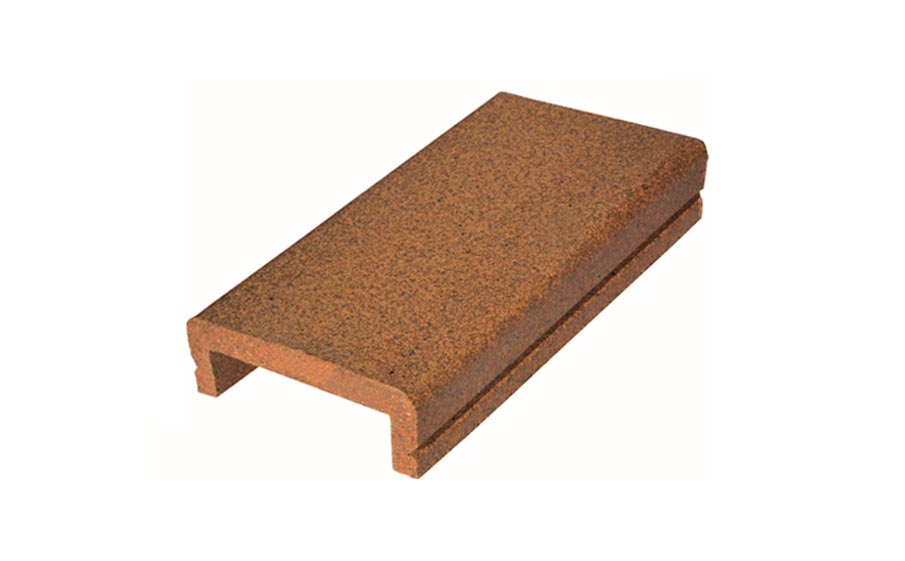 Клинкерный поручень Terraklinker (Gres de Breda) Natural модель A, 250*155*50 мм