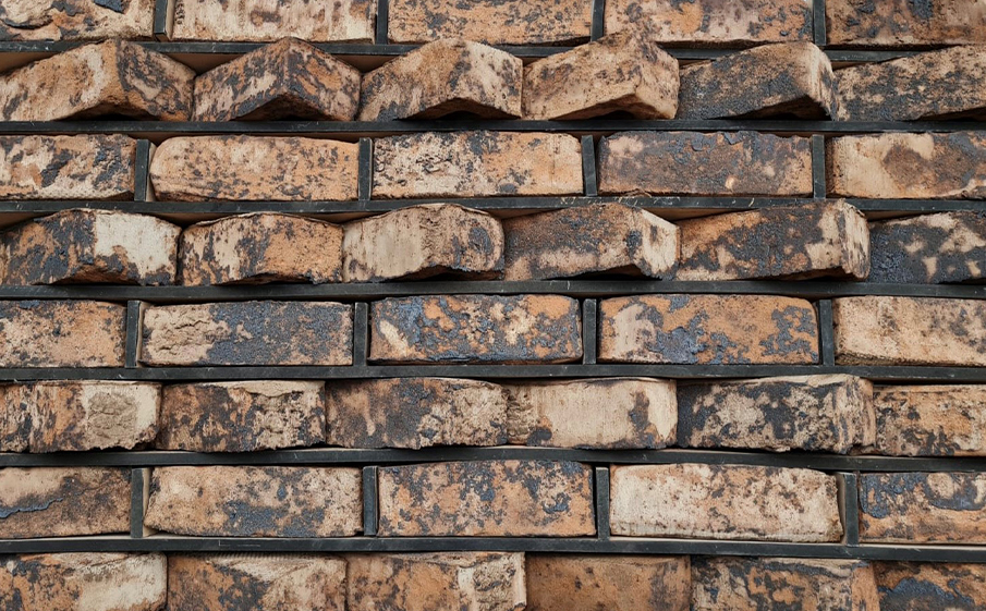 Кирпич облицовочный Faber Jar Петровский Штандарт Коричнево-черный 215*102*65 мм