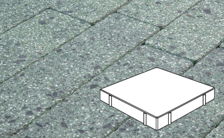 Плитка тротуарная Готика Granite FINERRO, Квадрат Б.5.К.8, Порфир 500*500*80 мм