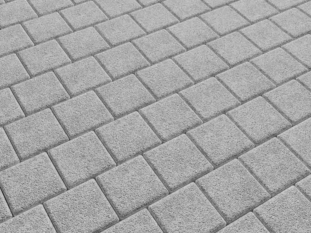 Плитка тротуарная Квадрат А.3.К.4, стоунмикс белый, 100*100*40 мм