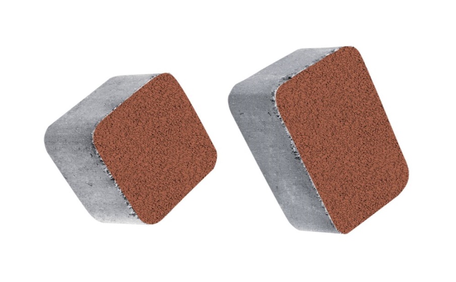 Плитка тротуарная Классико А.1.КО.4 гранит красный, комплект 2 шт, толщина 40 мм